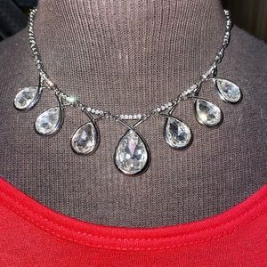 short silver necklace